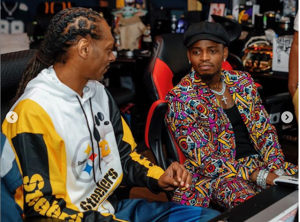 Photo of Diamond Platnumz met Snoop Dogg For The First Time at Studio