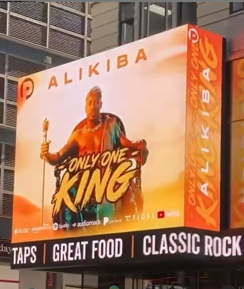Photo of Alikiba appears on Times Square’s billboard in New York
