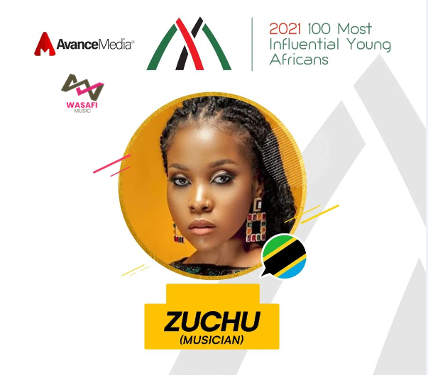 Photo of Zuchu Announced as The Most Influential Young African