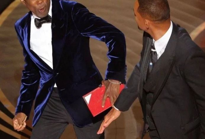 VIDEO Will Smith Slaps Chris Rock During Oscars Telecast