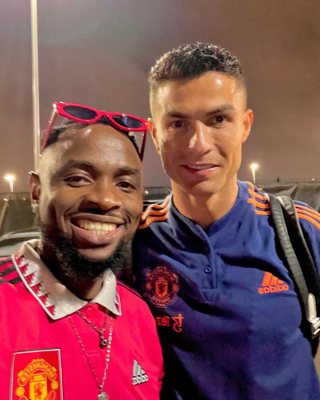 Ommy Dimpoz Hang Out And Snap With Christian Ronaldo