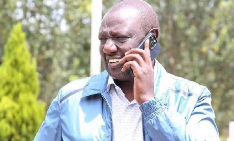 Ruto Revealed that he had a phone call with the President Uhuru Kenyatta